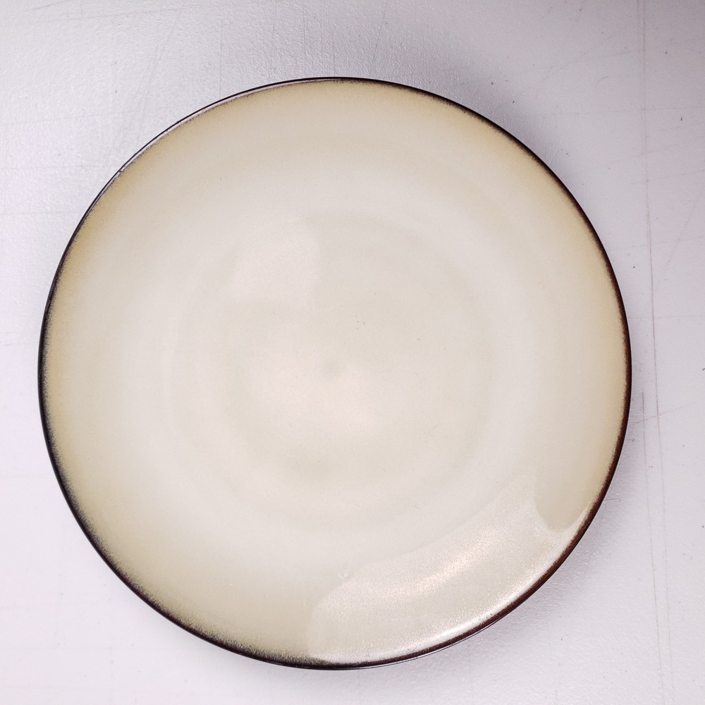 Mikasa Gourmet‎ Basics Andria Dinner Plate 11" Stoneware Tan Black Modern